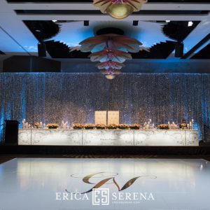 Silver Sequin Backdrop - Crown Astral - wedstyle